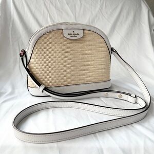 Kate Spade Sylvia Straw Dome Crossbody